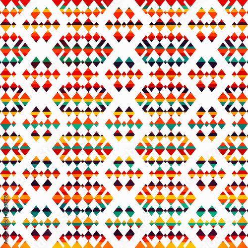 Plakat na papierze fotorealistycznym Słoneczny geometryczny wzór