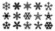 snowflake silhouettes