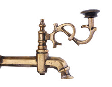 Antique Tap Over White Isolated Background