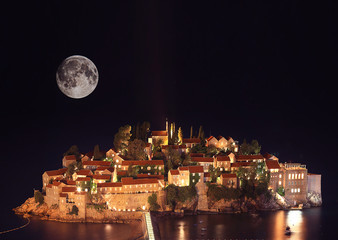 island of Sveti Stefan Montenegro