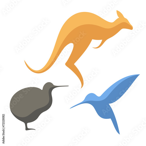 Naklejka samoprzylepna Zwierzęta australijskie