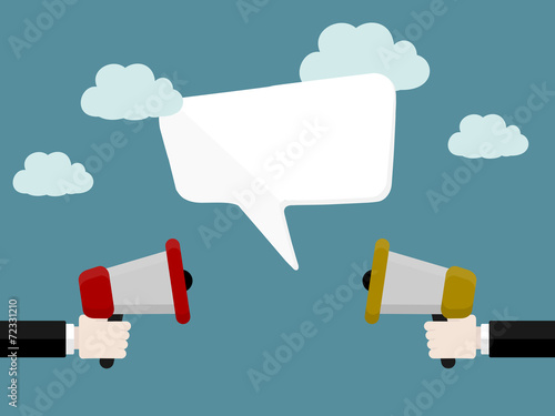 Fotografía Competition promotion concept . Flat design vector illustration