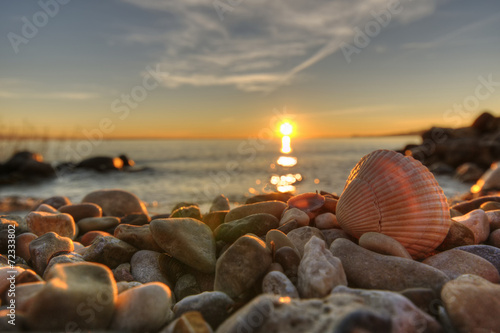 Naklejka na szafę alba sul lago