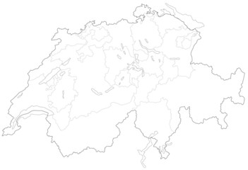  スイスの地図
