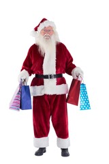 Poster - Santa carries some Christmas bags