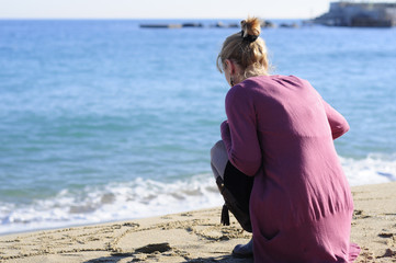 Writing on the sand