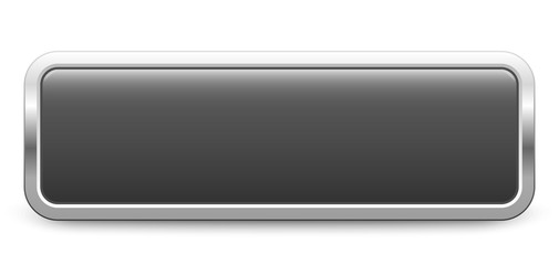 Wall Mural - Long rectangular template - dark gray metallic button
