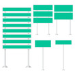 © PPBR - Vector of blank signpost on isolated white background