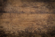 canvas print picture - Brown wood texture. Abstract background