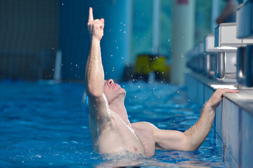 Wall Mural - swimmer athlete