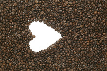 Caffe Edition, Coffee Beans On White Background