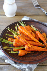 Poster -  roasted young carrots