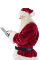 Poster - Santa uses a tablet PC