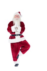 Poster - Father Christmas doing some yoga