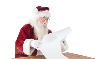 Poster - Santa reads a long list