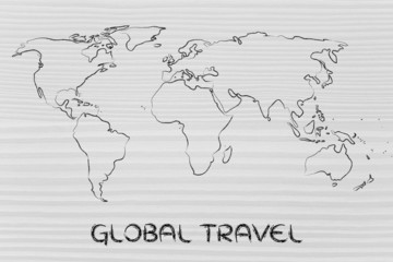  world map design: go global