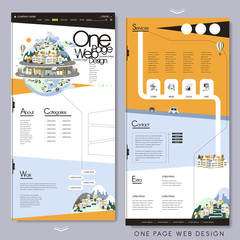 Wall Mural - travel style one page website template