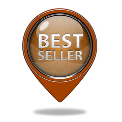 Best seller pointer icon on white background