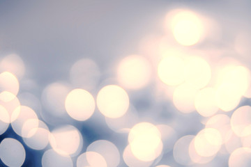 Canvas Print - vintage christmas background with bokeh lights. defocused bokeh