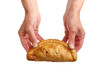 Pasty in hand