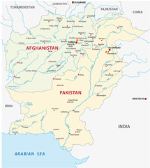  pakistan-afghanistan map