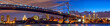 Leinwandbild Motiv Philadelphia skyline panorama at dusk, US