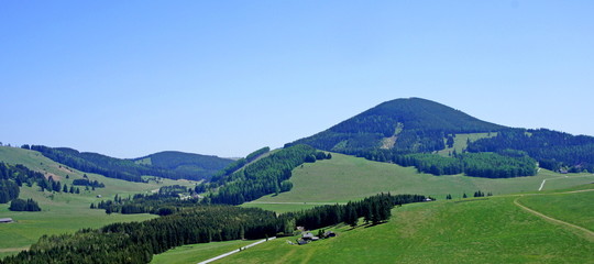 Canvas Print - Teichalm  mit Osser in der Mitte ( Oststeiermark )