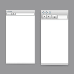 Leinwandbilder - Opened browser windows template. Past your content into it