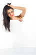 © fotocerva - slim girl with a blank sign