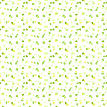 Seamless Pattern With Chaotic Green Dots