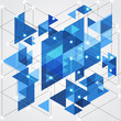 © kran77 - Abstract blue technology geometric background, vector