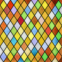 Colorful Abstract Stained Glass Window Background