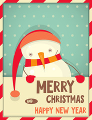 Poster - Merry Christmas Greeting Card