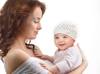 Wall Mural - mother and baby