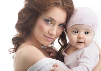 Wall Mural - mother and baby