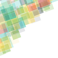 Poster - Abstract square colorful background