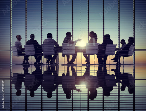 Fotomural Reunión de negocios Estrategia Profesional Sun