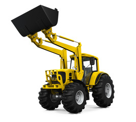 Wall Mural - Yellow Tractor Loader