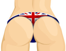 UK Flag Thong
