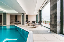 Luxury Swimming Pool Modern Hotel