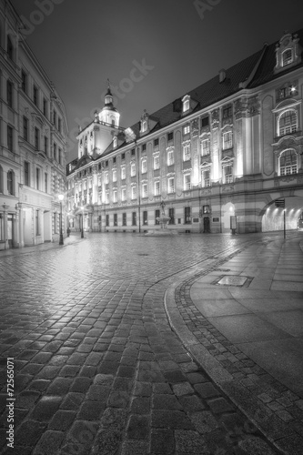 Naklejka na meble Uniwersytet we Wrocławiu w czerni i bieli