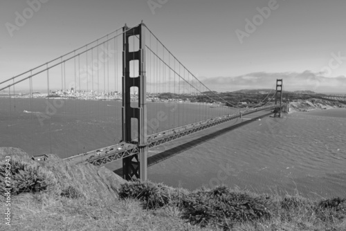 Obraz na płótnie canvas dwuczęściowy "dyptyk" Most Golden gate, san francisco, kalifornia