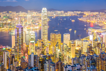 Wall Mural - Aerial Hong Kong Skyline