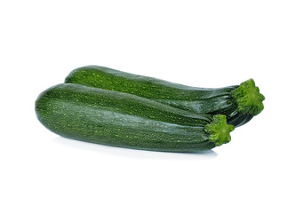 fresh vegetable zucchini isolated on white background