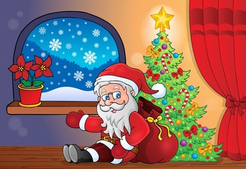 Wall Mural - Santa Claus indoor scene 8