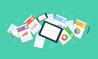 Aufkleber - Vector business finace investment background