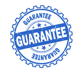 Wall Mural - guarantee stamp on white background