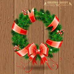 Wall Mural - Christmas Wreath