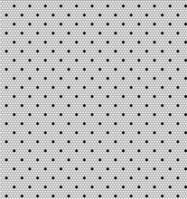 White Lace Dotted Pattern: Vector Seamless Background