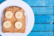 peanut butter bread with banana